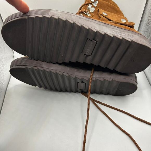 Y2K 2000’s TEAM SESH BONES Deadman Cargo High Top Combat Boots Shoes Sneakers - Picture 8 of 8